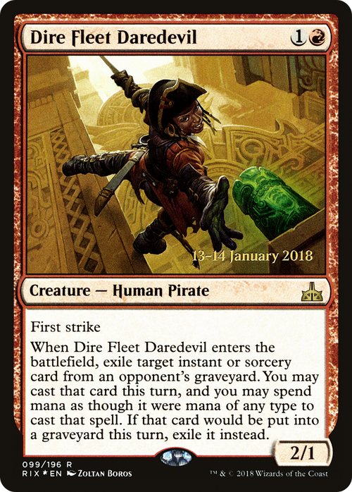 Dire Fleet Daredevil (PRE-99S) - Rivals of Ixalan Promos Foil