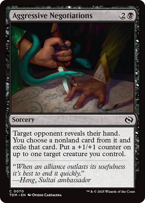Aggressive Negotiations (TDM-070) - Tarkir: Dragonstorm