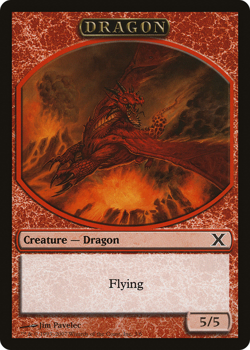 Dragon Token (10E-003) - Tenth Edition Tokens