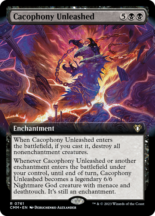 Cacophony Unleashed (Extended Art) (CMM-761) - Commander Masters: (Extended Art)