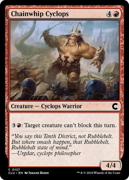 Chainwhip Cyclops (CLU-127) - Ravnica: Clue Edition