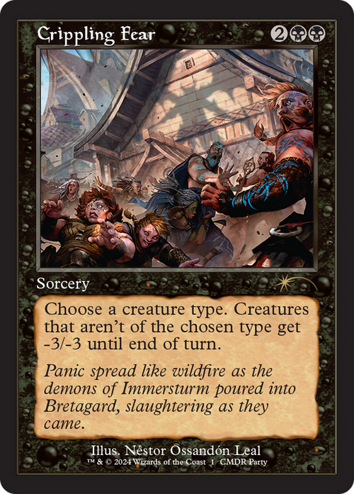 Crippling Fear (PW24-017) - Wizards Play Network 2024 Foil