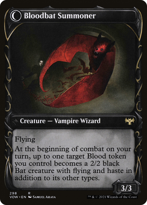 Voldaren Bloodcaster (Showcase) (VOW-298) - Innistrad: Crimson Vow: (Showcase, Double Faced Transform)