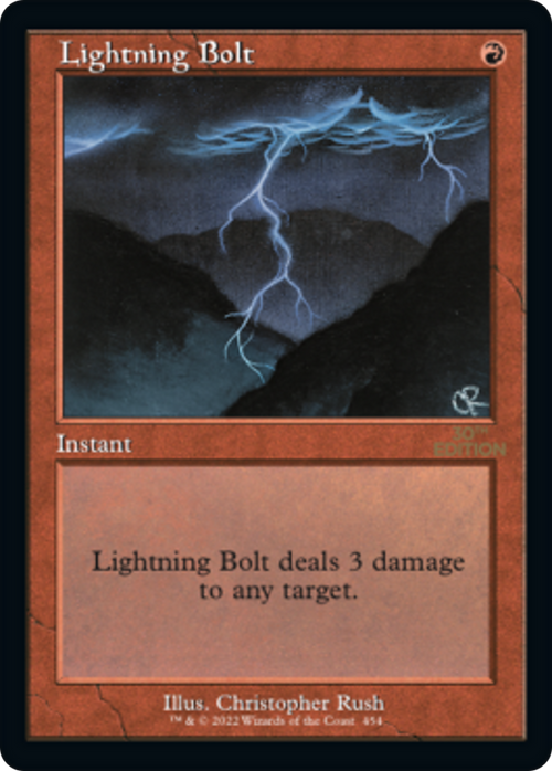 Lightning Bolt (Retro Frame) (30A-454) - 30th Anniversary Edition