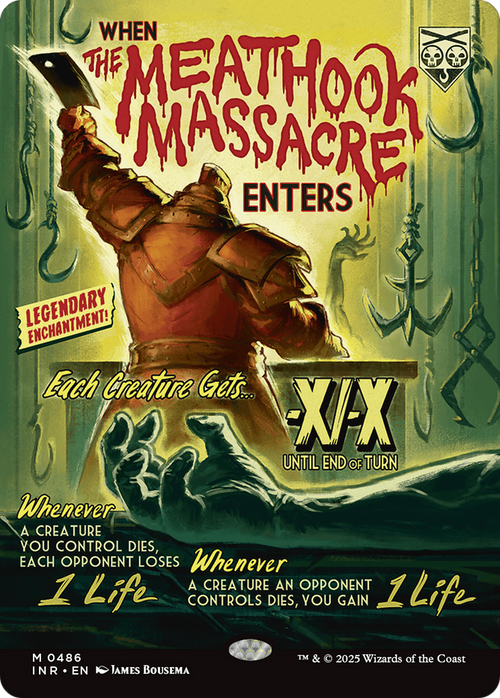 The Meathook Massacre (Showcase) (INR-486) - Innistrad Remastered: (Showcase, enchantment) (Borderless) Foil