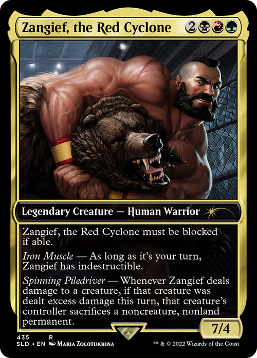 Zangief, the Red Cyclone (SLD-435) - Secret Lair Drop / Zangief, the Red Cyclone