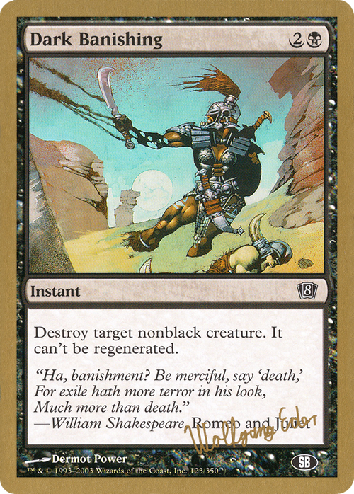 Dark Banishing - 2003 Wolfgang Eder (8ED) (SB) (WCD-WE123SB) - World Championship Decks 2003