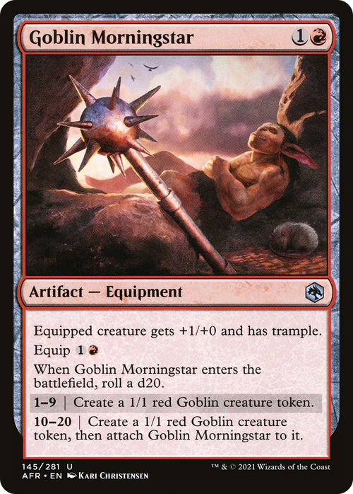Goblin Morningstar (AFR-145) - Adventures in the Forgotten Realms