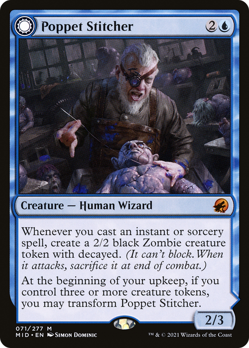 Poppet Stitcher (MID-071) - Innistrad: Midnight Hunt: (Double Faced Transform)