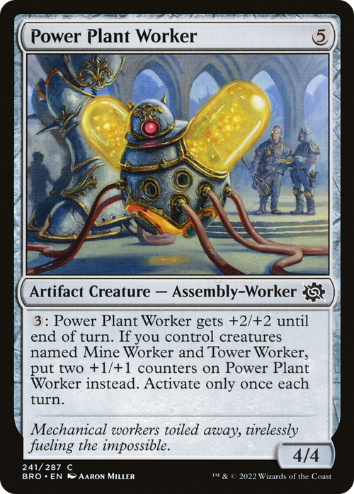 Power Plant Worker (BRO-241) - The Brothers' War Foil