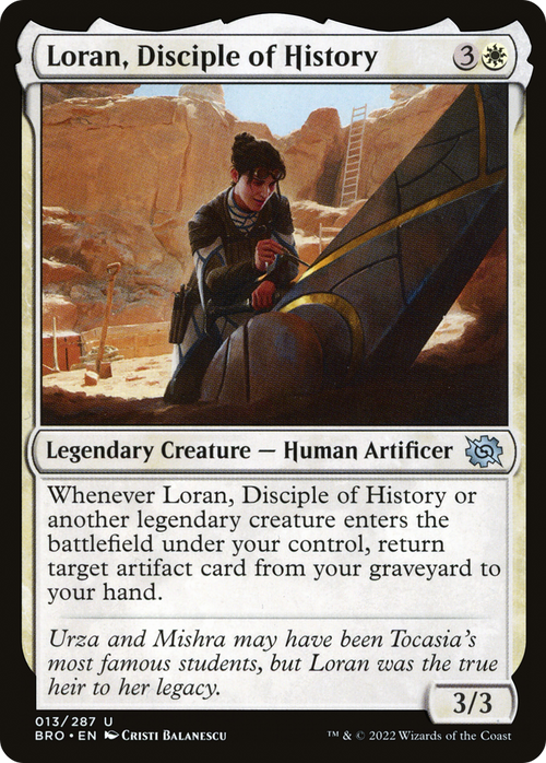 Loran, Disciple of History (BRO-013) - The Brothers' War Foil