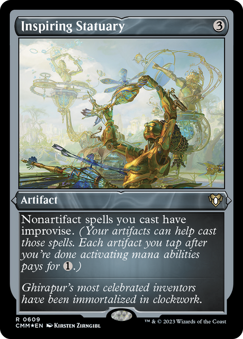 Inspiring Statuary (Foil Etched) (CMM-609) - Commander Masters Foil