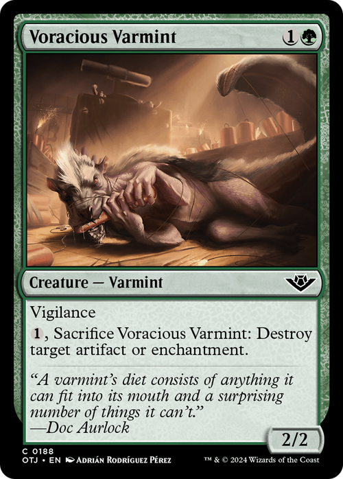 Voracious Varmint (OTJ-188) - Outlaws of Thunder Junction Foil