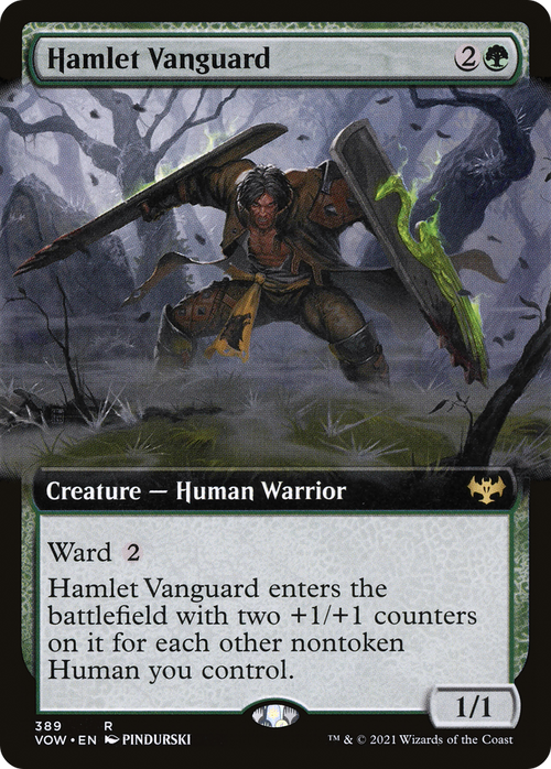 Hamlet Vanguard (Extended Art) (VOW-389) - Innistrad: Crimson Vow: (Extended Art) Foil