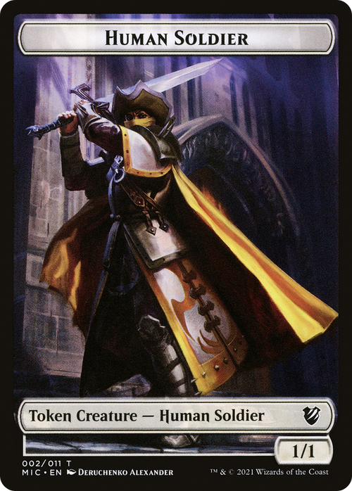 Human Soldier (TMIC-002) - Midnight Hunt Commander Tokens