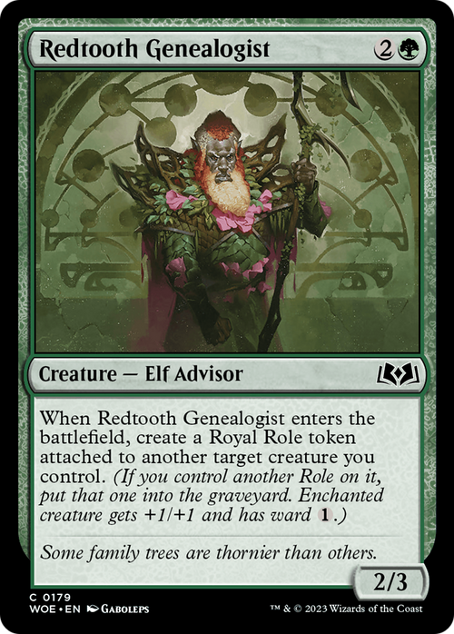 Redtooth Genealogist (WOE-179) - Wilds of Eldraine