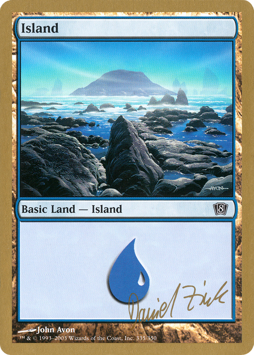 Island (335) - 2003 Daniel Zink (8ED) (WCD-DZ335) - World Championship Decks 2003