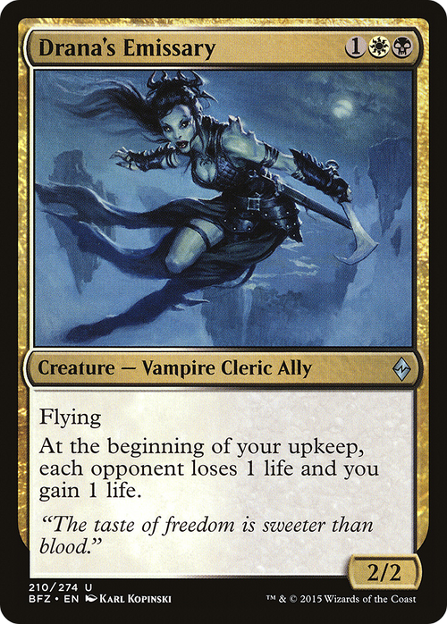Drana's Emissary (BFZ-210) - Battle for Zendikar