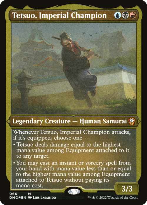 Tetsuo, Imperial Champion (Foil Etched) (DMC-066) - Dominaria United Commander Foil
