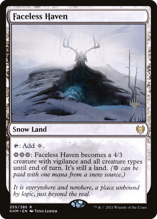 Faceless Haven (PPKHM-255P) - Kaldheim Promos: (snow) Foil