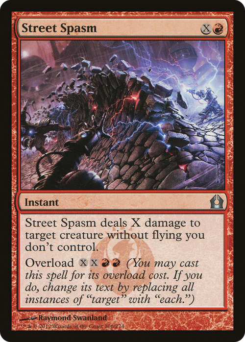 Street Spasm (RTR-106) - Return to Ravnica