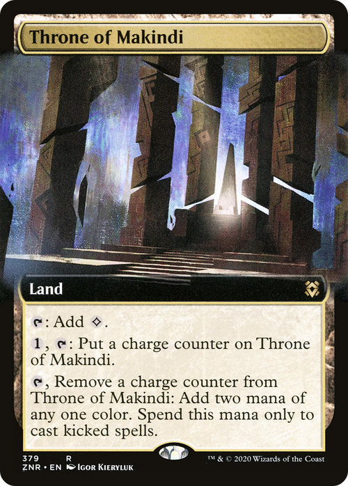 Throne of Makindi (Extended Art) (ZNR-379) - Zendikar Rising: (Extended Art)