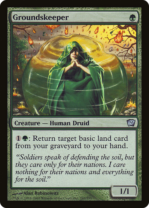 Groundskeeper (9ED-247) - 9th Edition Foil