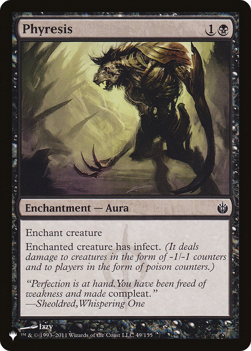 Phyresis (LIST-49/155) - The List
