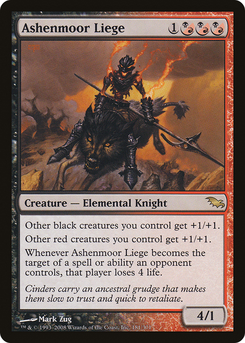 Ashenmoor Liege (SHM-181) - Shadowmoor Foil
