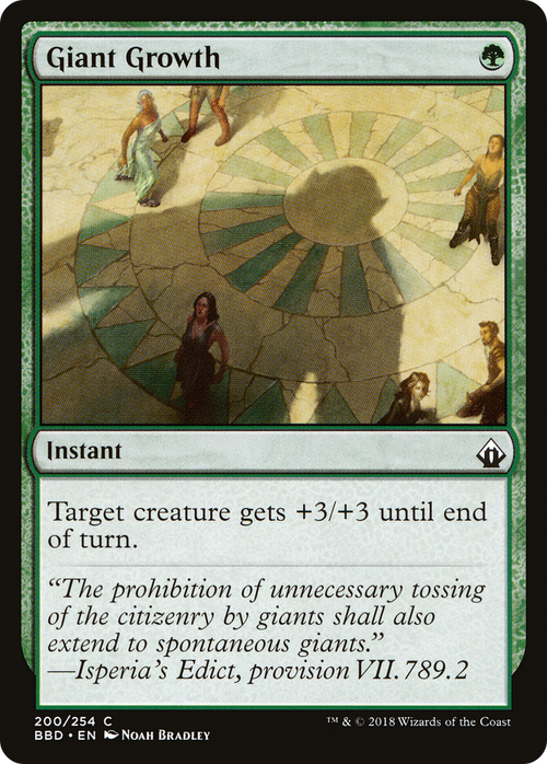 Giant Growth (BBD-200) - Battlebond Foil