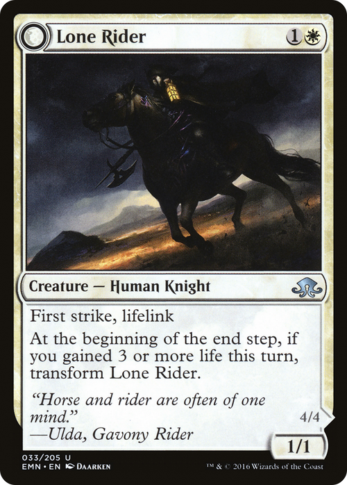 Lone Rider (EMN-033) - Eldritch Moon: (mooneldrazidfc) Foil