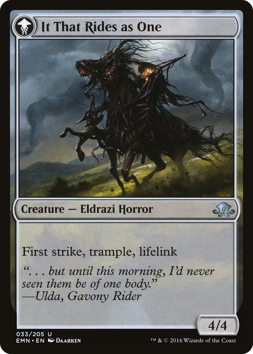 Lone Rider (EMN-033) - Eldritch Moon: (mooneldrazidfc) Foil