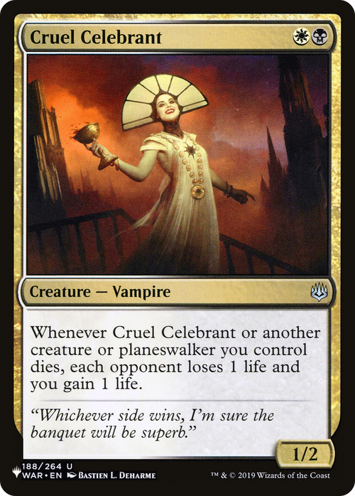 Cruel Celebrant (LIST-188/264) - The List