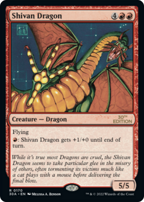 Shivan Dragon (30A-170) - 30th Anniversary Edition
