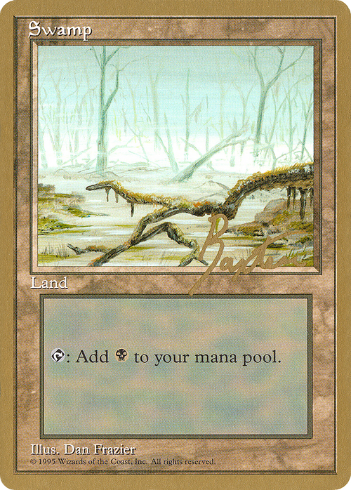 Swamp (C) - 1996 George Baxter (4ED) (WCD-) - Pro Tour Collector Set