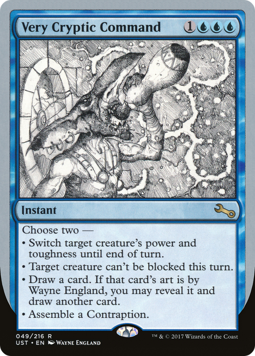 Very Cryptic Command (A) (UST-49A) - Unstable