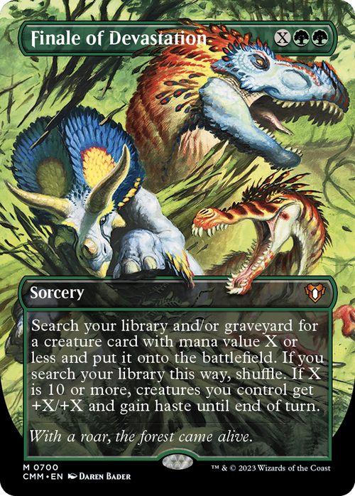 Finale of Devastation (Borderless) (CMM-700) - Commander Masters