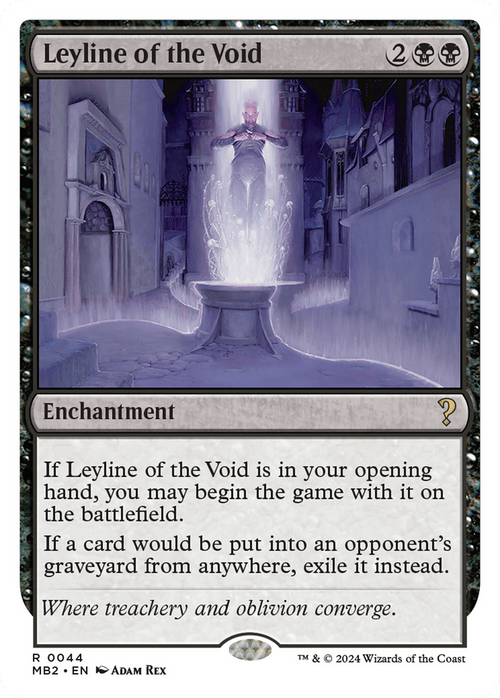 Leyline of the Void (White Border) (MB2-044) - Mystery Booster 2