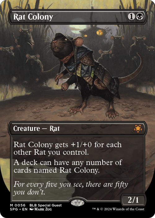 Rat Colony (Borderless) (SPG-056) - Special Guests Foil