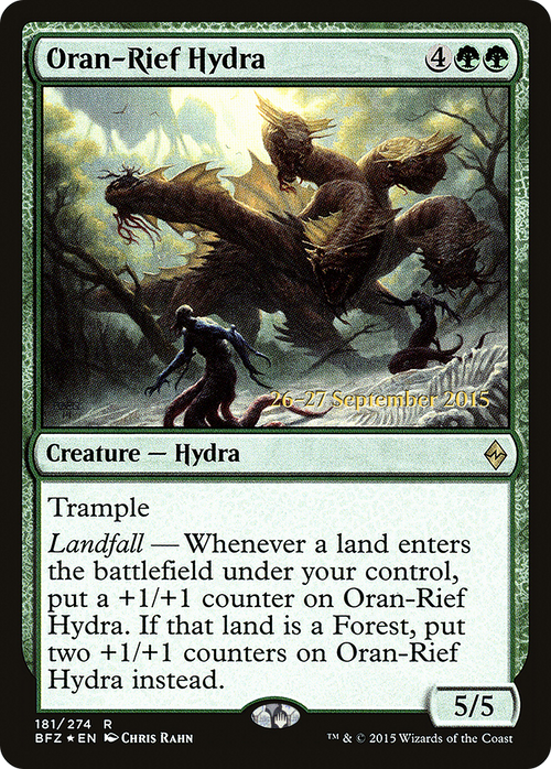 Oran-Rief Hydra (PRE-181S) - Battle for Zendikar Promos Foil
