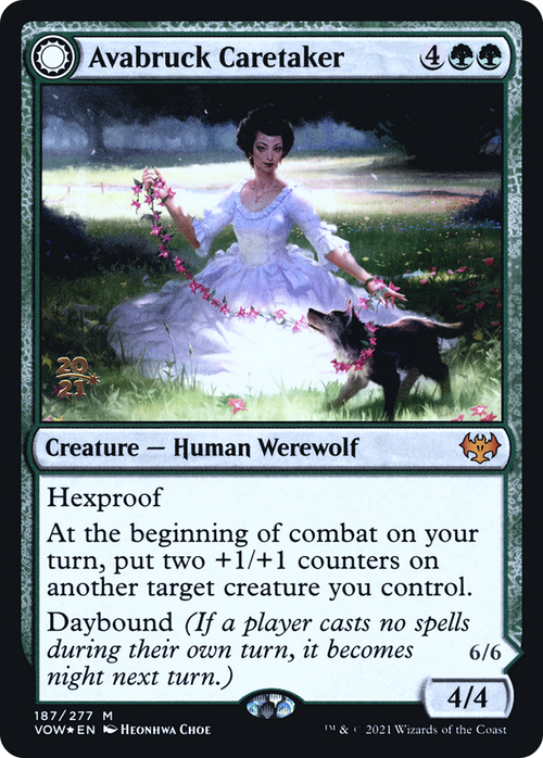 Avabruck Caretaker (PRE-187) - Innistrad: Crimson Vow Promos: (Double Faced Transform) Foil