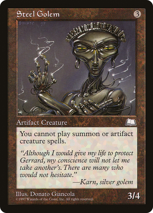 Steel Golem (WTH-) - Weatherlight