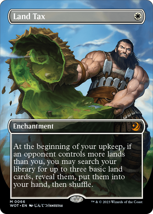 Land Tax (Anime Borderless) (WOT-066) - Wilds of Eldraine: Enchanting Tales