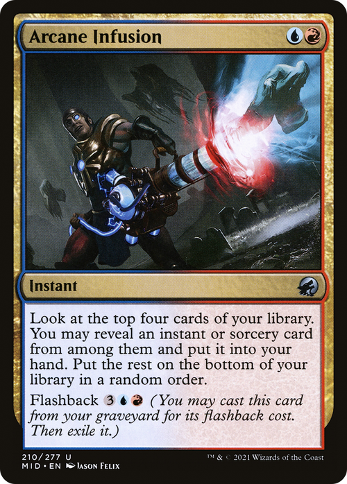 Arcane Infusion (MID-210) - Innistrad: Midnight Hunt Foil
