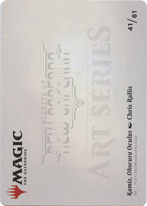 Kamiz, Obscura Oculus // Kamiz, Obscura Oculus (ASNC-041) - New Capenna Art Series (Borderless) Foil