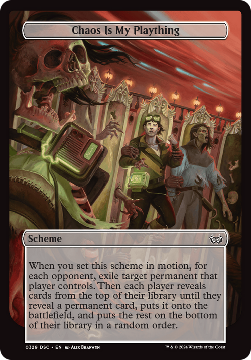 Chaos is My Plaything (Full Art) (A:DSC-329) - Duskmourn: House of Horror Commander