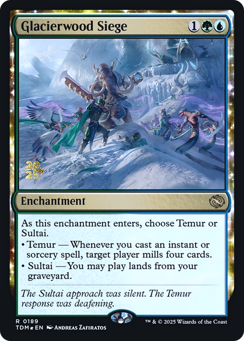 Glacierwood Siege (PRE-189S) - Prerelease Cards: (enchantment) Foil