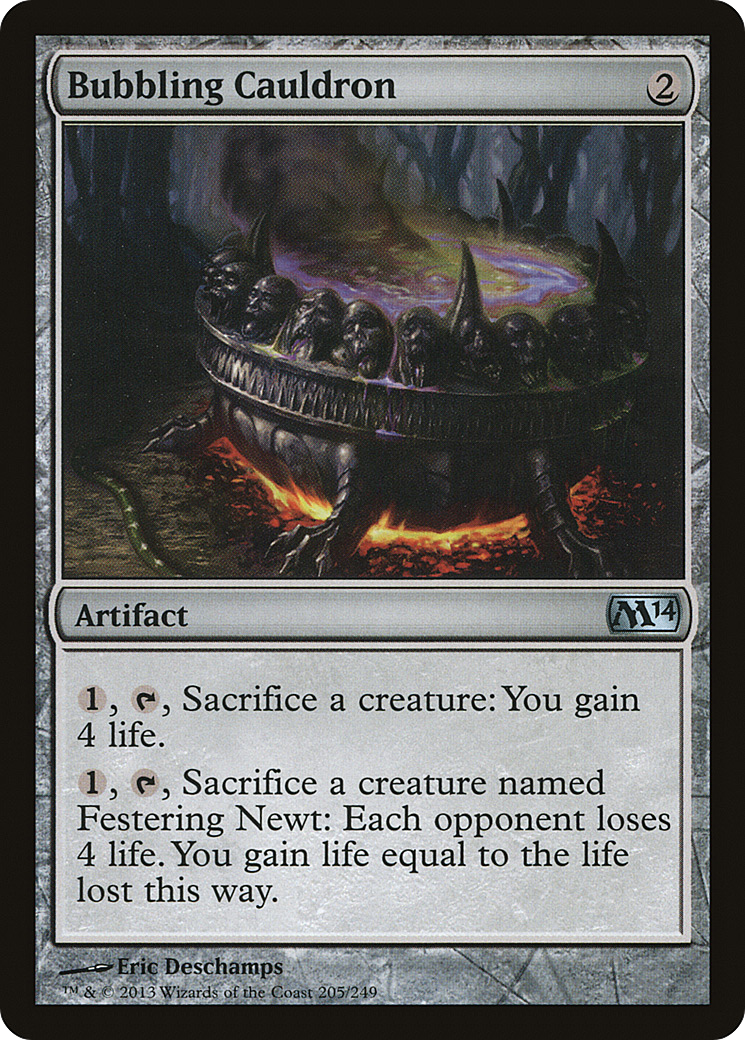 Bubbling Cauldron (M14-205) - Magic 2014 Foil