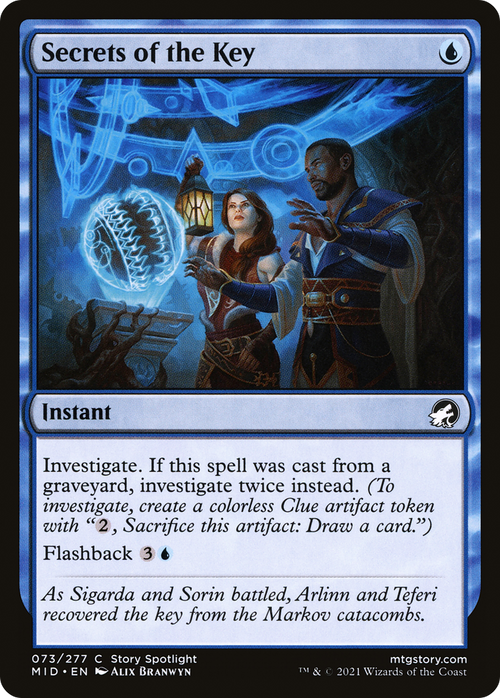 Secrets of the Key (MID-073) - Innistrad: Midnight Hunt Foil