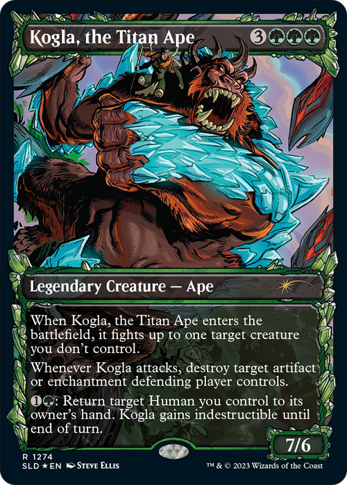Kogla, the Titan Ape (Halo Foil) (SLD-1274) - Secret Lair Drop: (Showcase) Foil